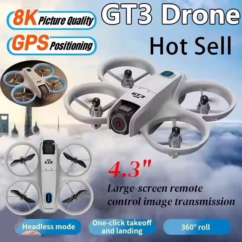 Drone Surveying - GT3 Drone 8K HD Dual Cameras