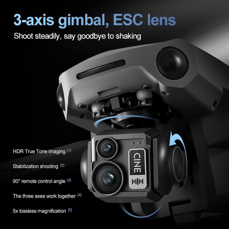 8K 3 Axis Gimbal Brushless 7.2 - Drone Mapping のレビューと価格