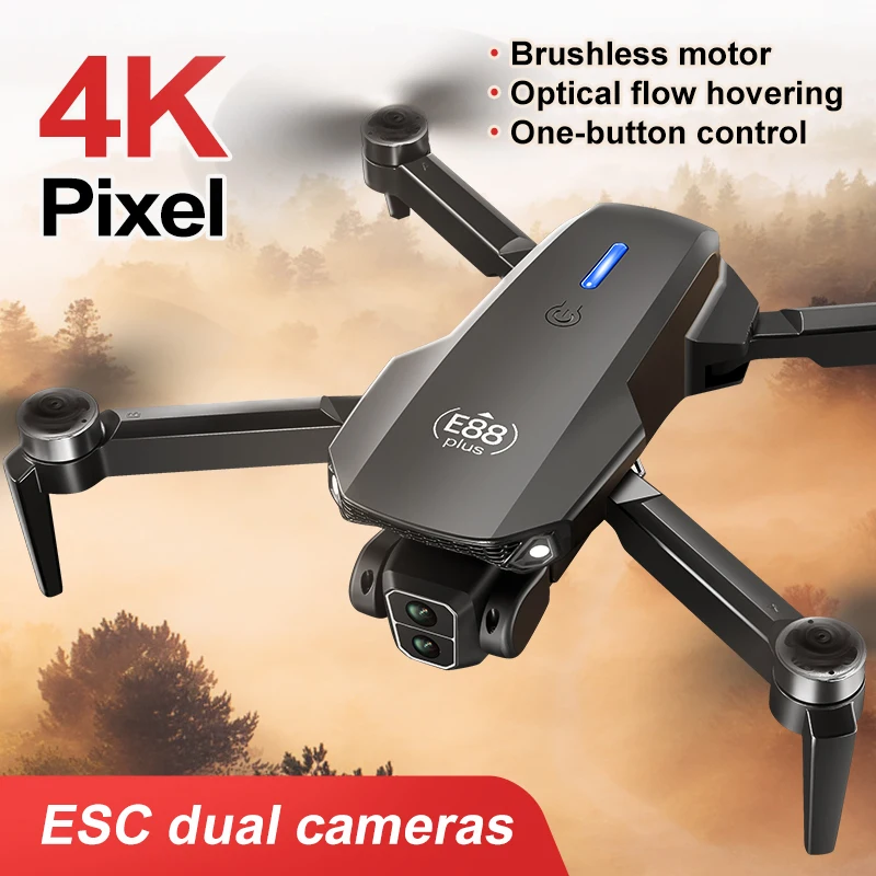 New E88 Plus Quadcopter Drone: - Drone Lidar のレビューと価格