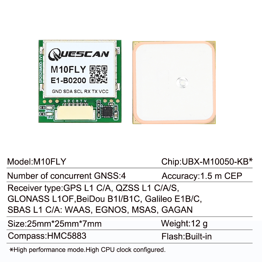 Quescan 25mm*25mm M10FLY 10Hz  - Drone Mapping のレビューと価格
