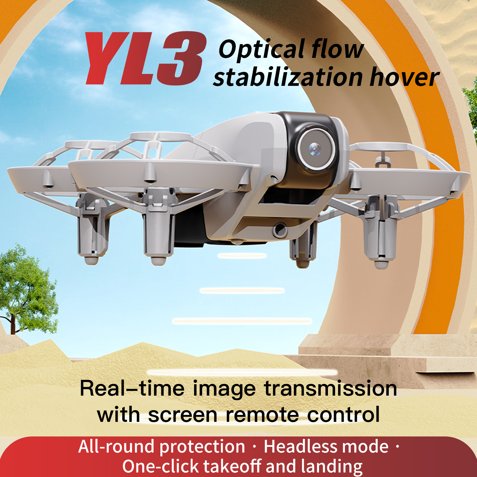 YL3 Remote-Controlled Drone wi - Drone Cinematic のレビューと価格