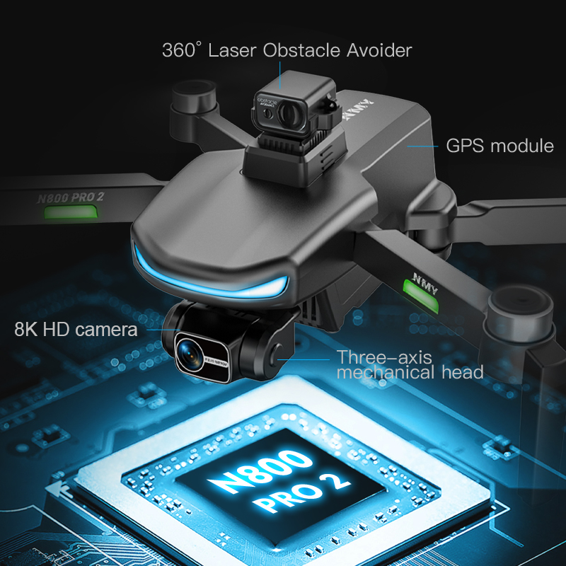 N800 PRO 2 GPS Drone Professio - Drone Multispectral のレビューと価格