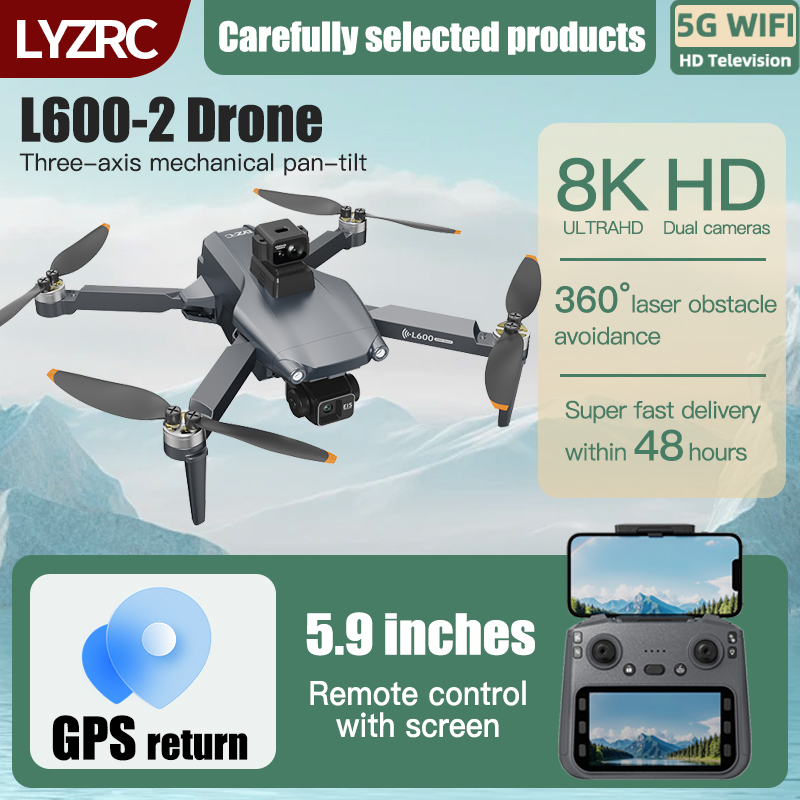 LYZRC L600-2 MAX GPS Drone 3-A - Drone Multispectral のレビューと価格