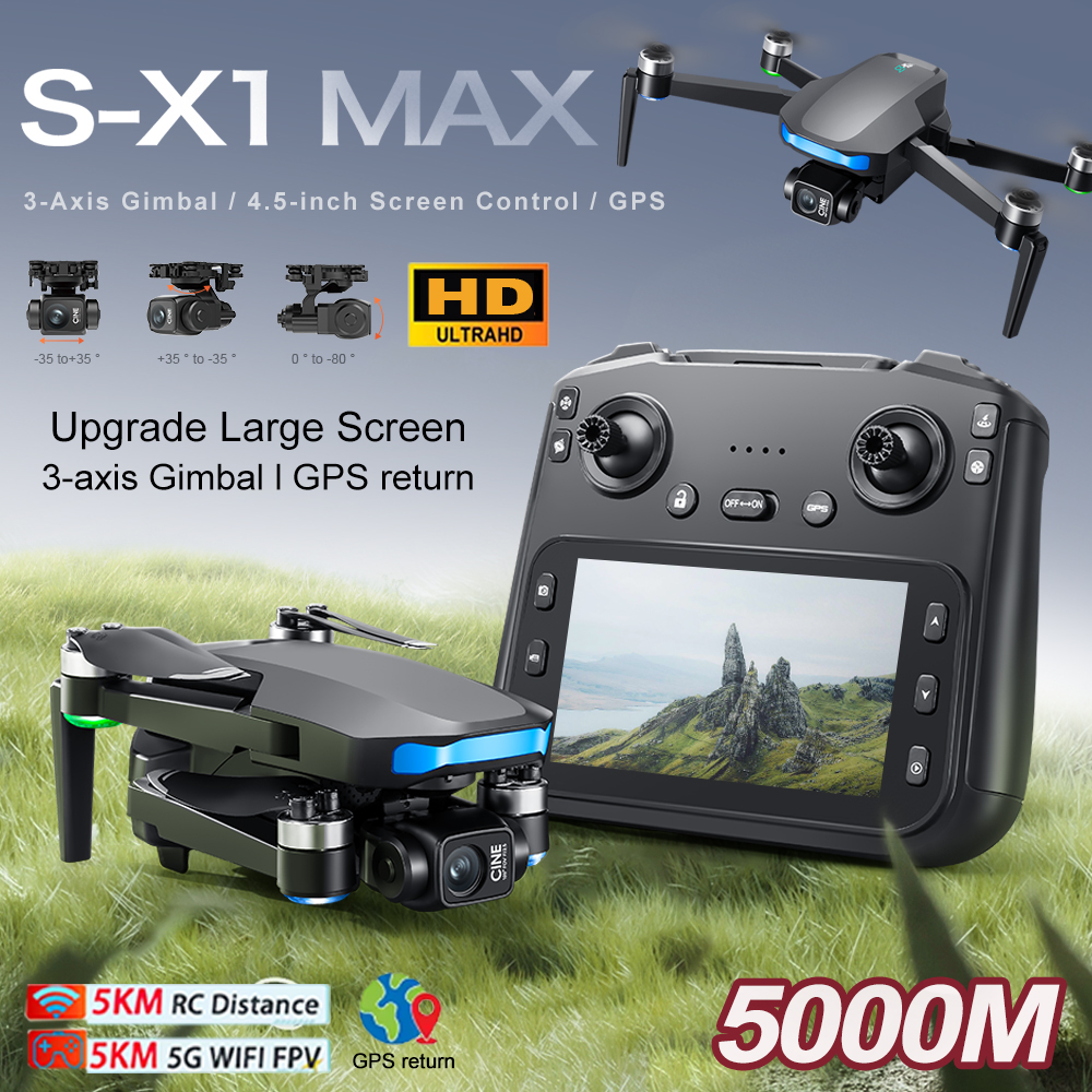 New S-X1 MAX Drone GPS 8K Prof - Drone Surveying のレビューと価格
